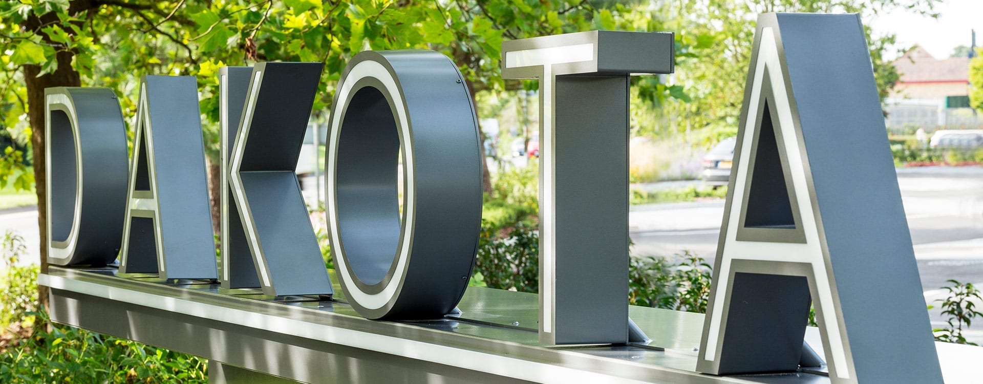 Metal letters for outdoor signage