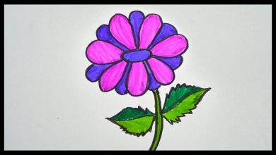Simple Flower Drawing For Kids | Drawing For Kids Tutorial