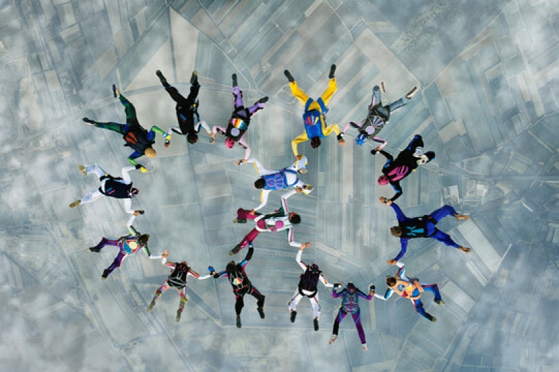 Skydiving in Dubai